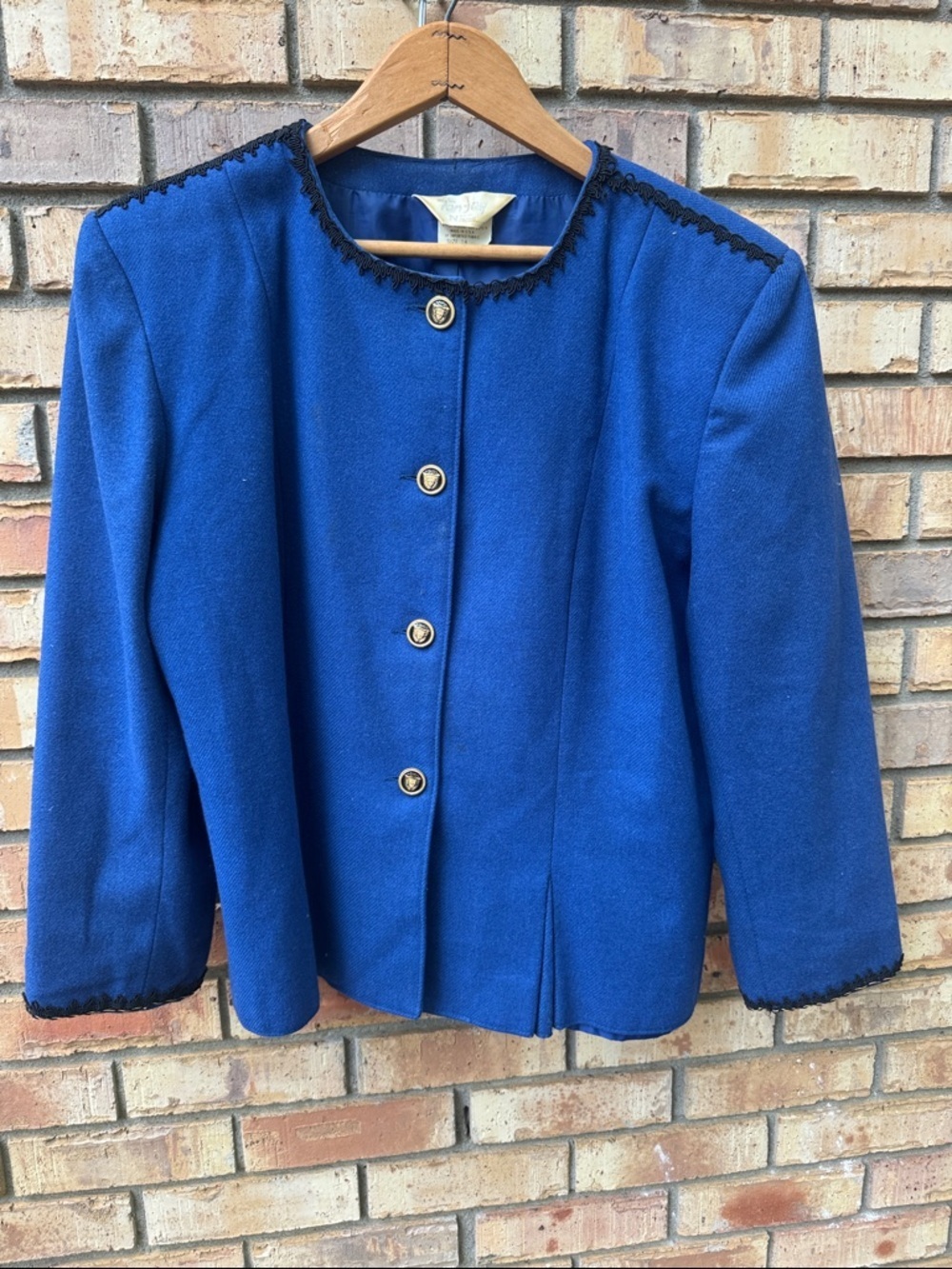 Classic Blue Women's Button-Front Jacket